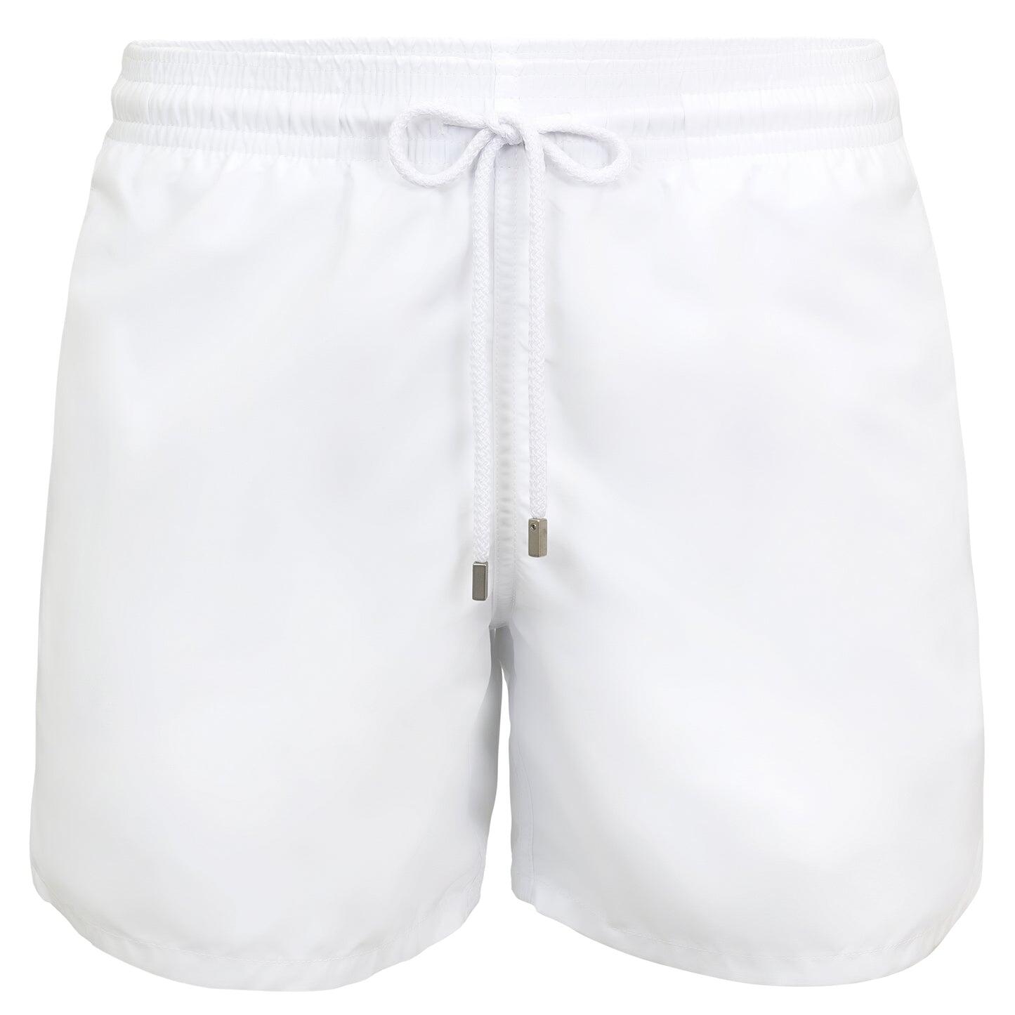 Moorea Swim Short Solid White - Men’s Swim Shorts