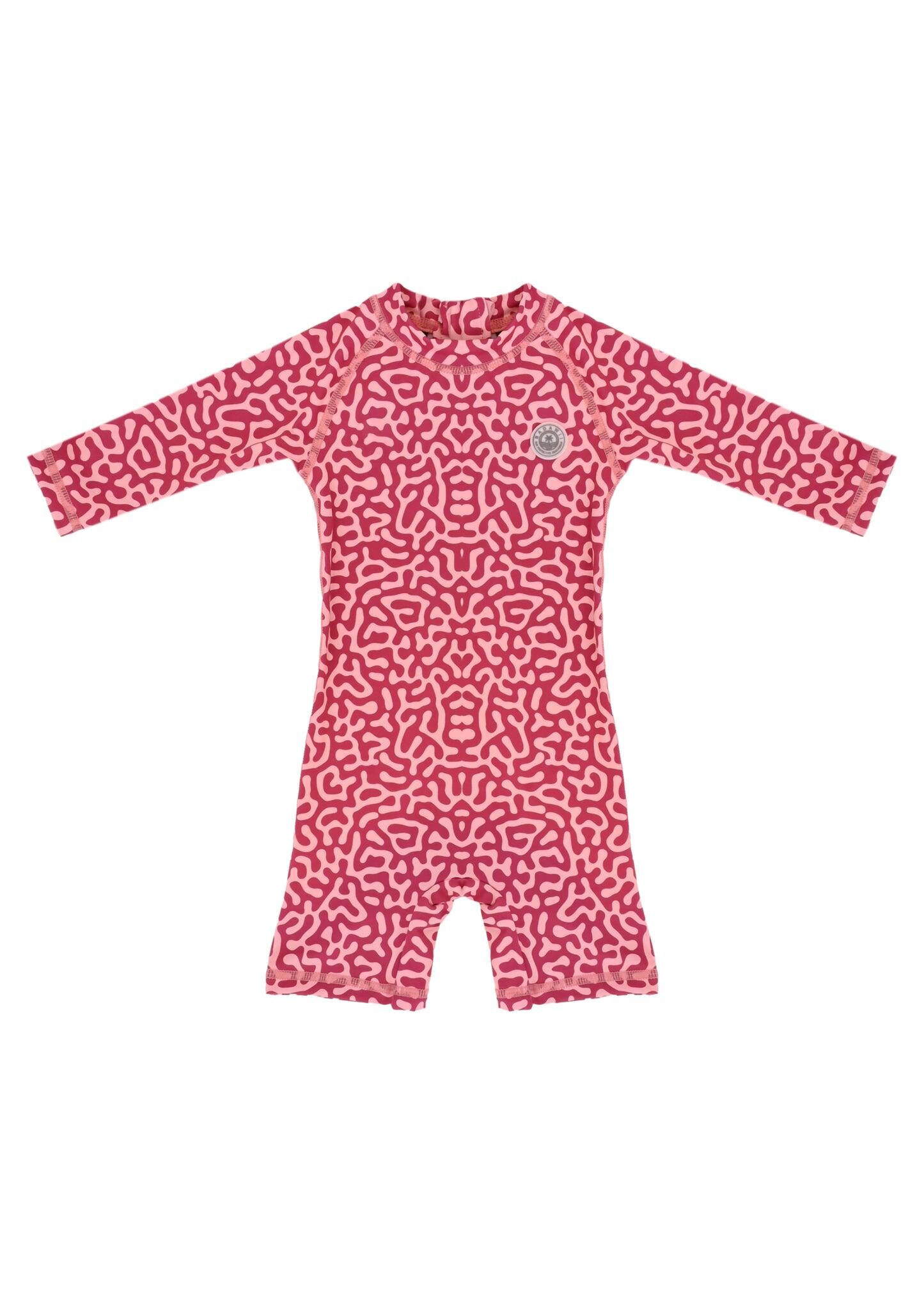 Baby Swimsuit Long Sleeve Coral Reef
