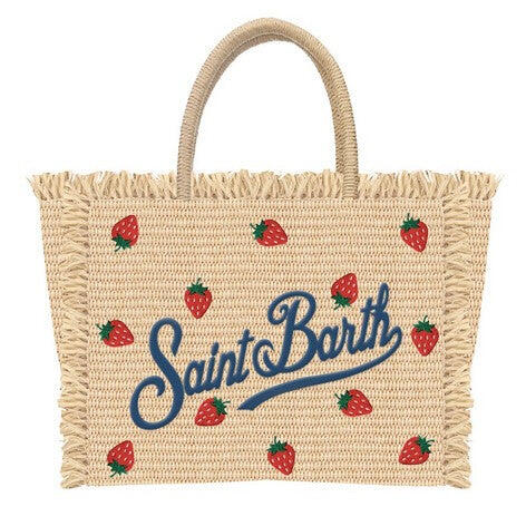 Colette Straw & Strawberry Brown Bag