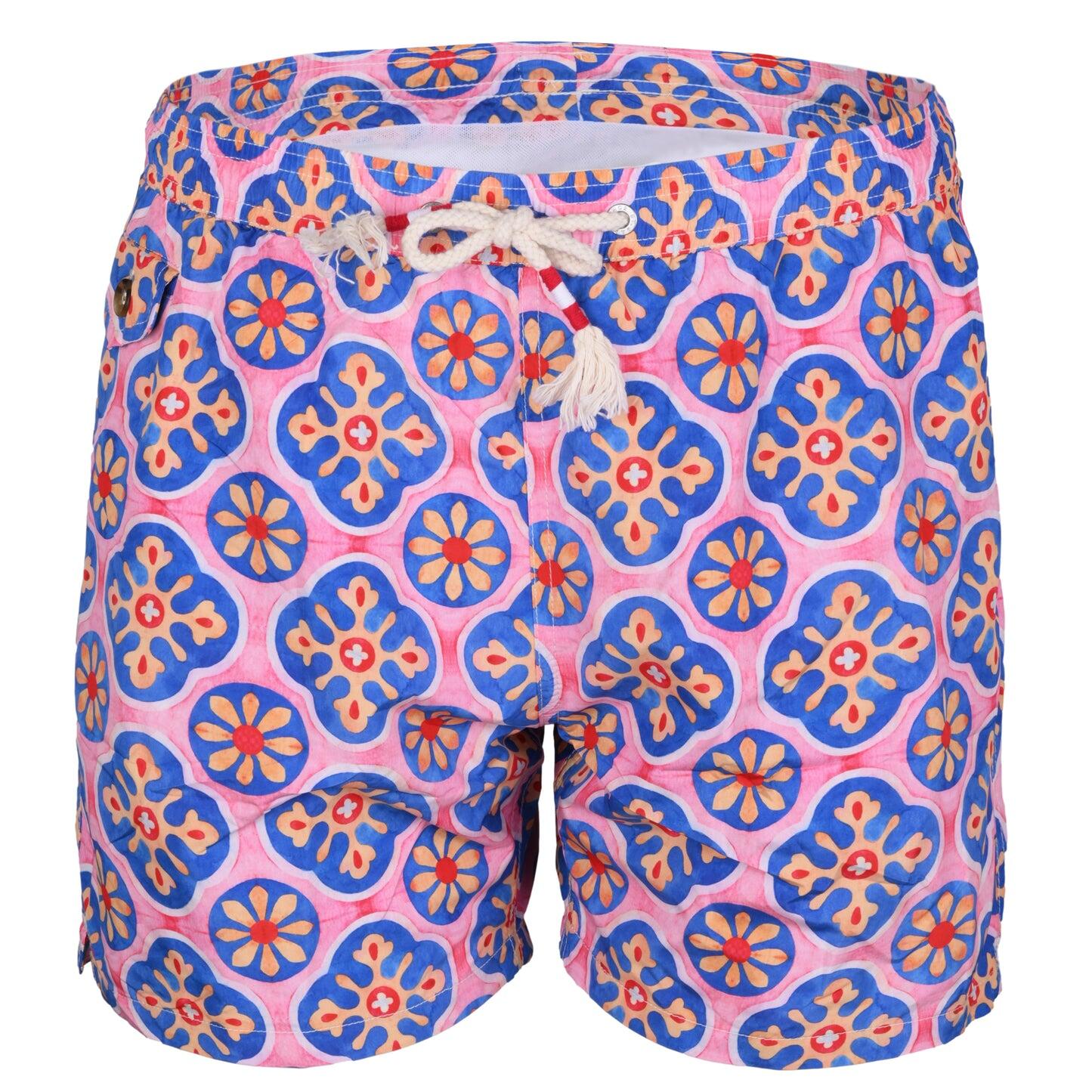 Lighting Maj Church Pink/Blue - Men’s Swim Shorts