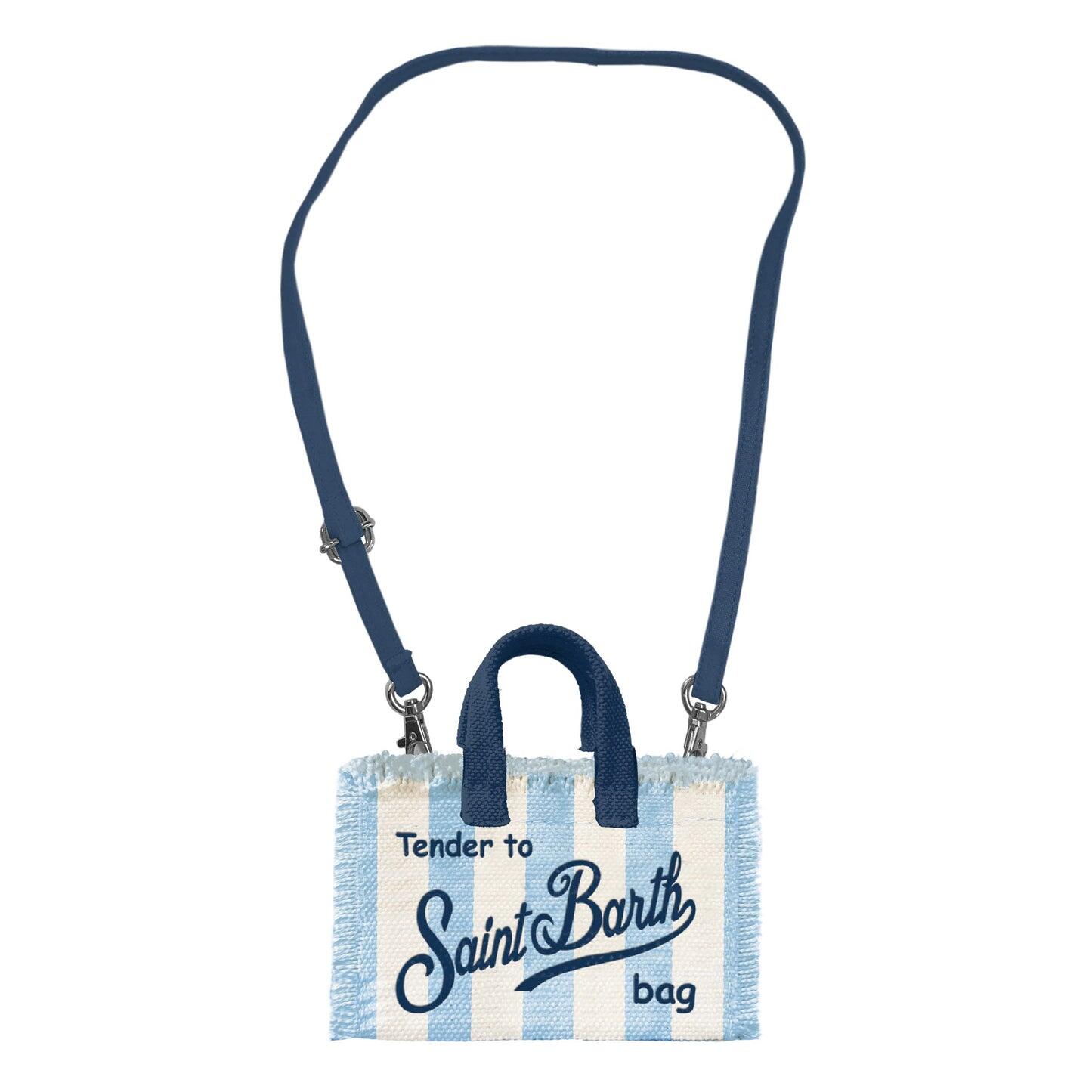 Phone Bag Stripes Pop Cream & Blue