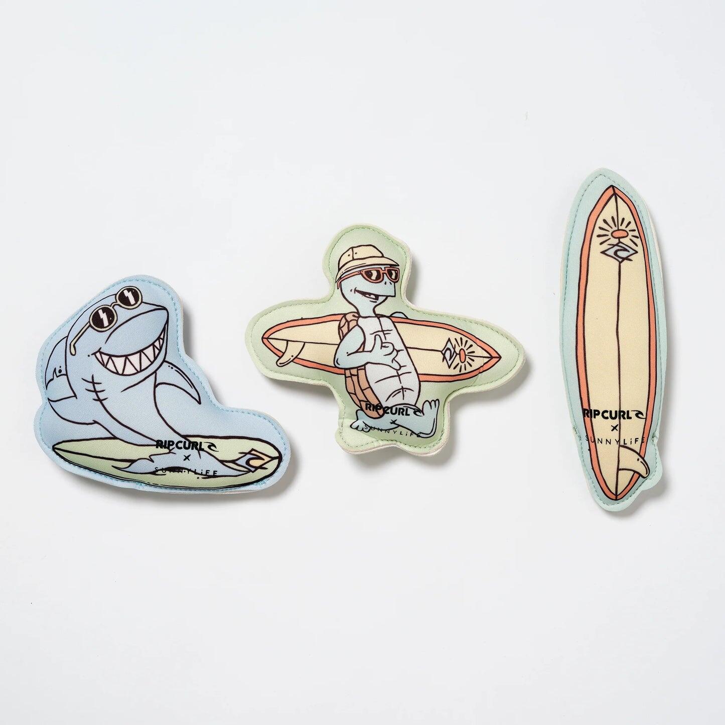 Dive Buddies Shred Turtle Aqua Set of 3
