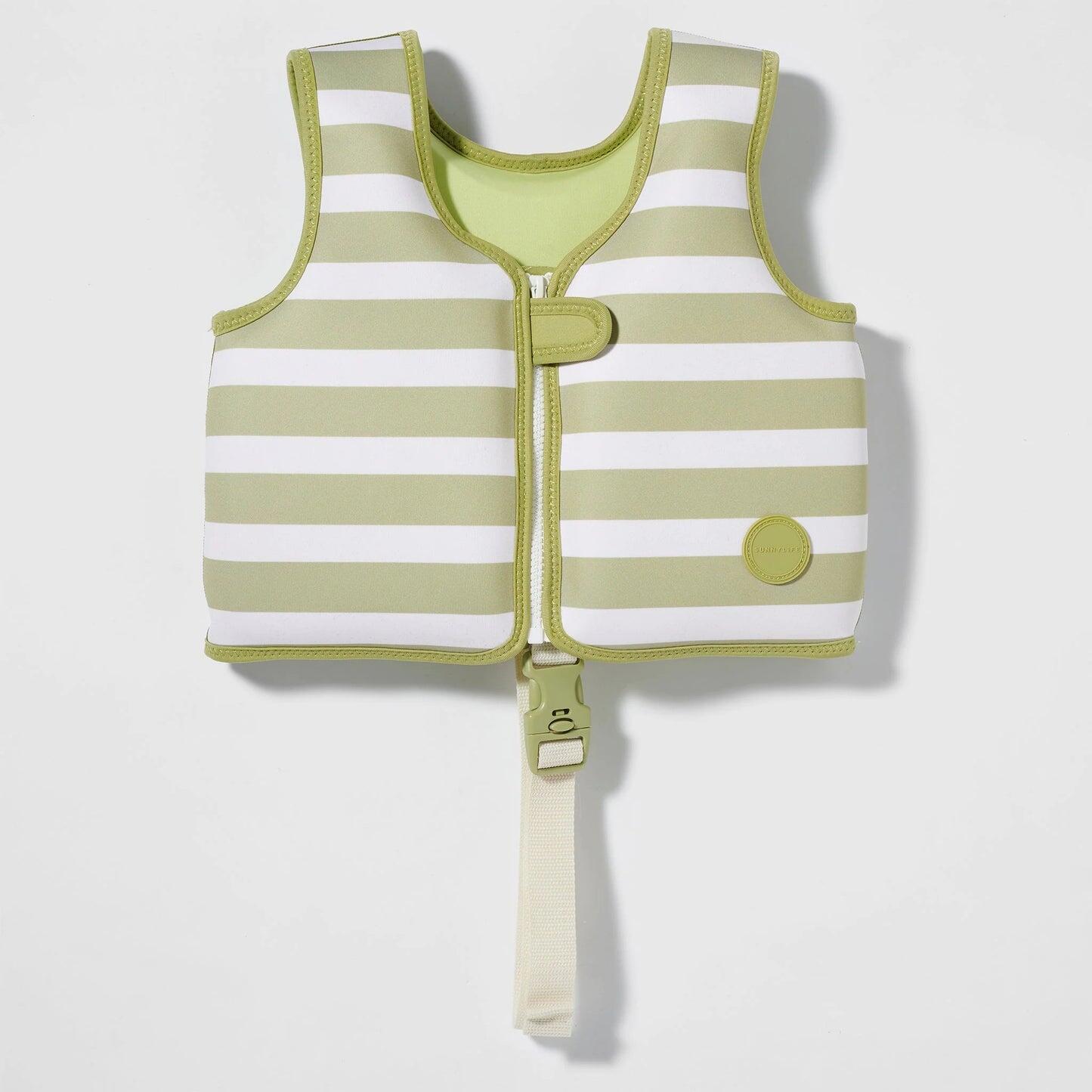 Kids Swim Vest Into The Wild Khaki