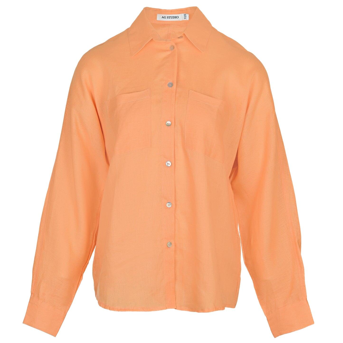 Apricot Linen Shirt - Top