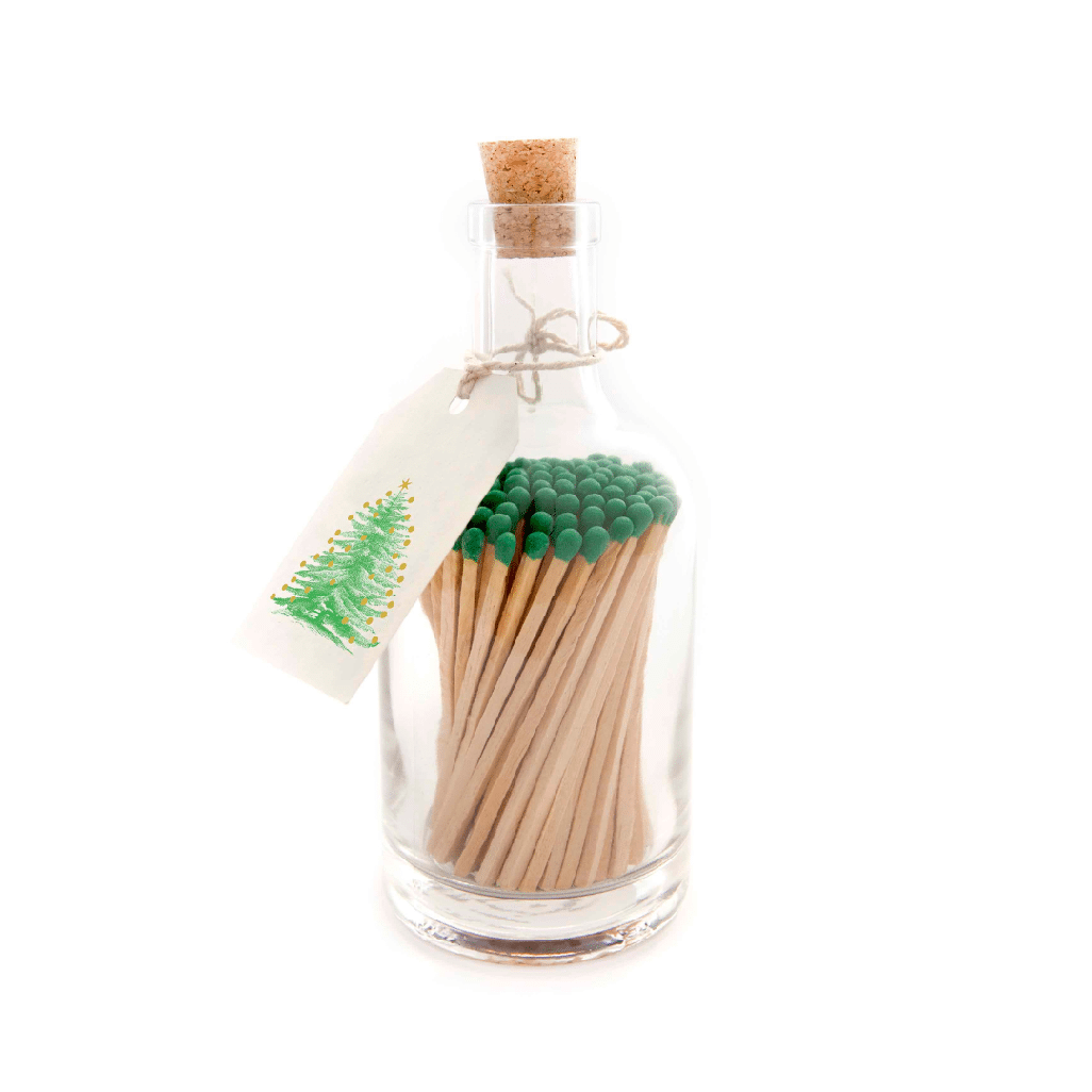 Christmas Tree Gold Ball Bottle Matches - Matches