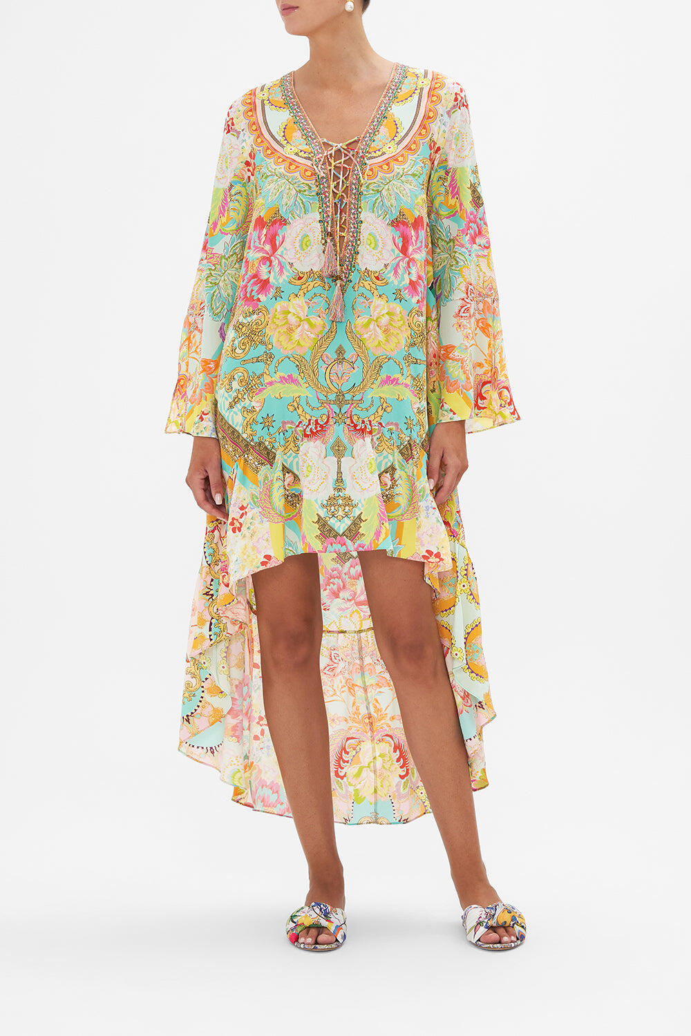 Short Dress With High Low Hem An Italian Welcome - Dress