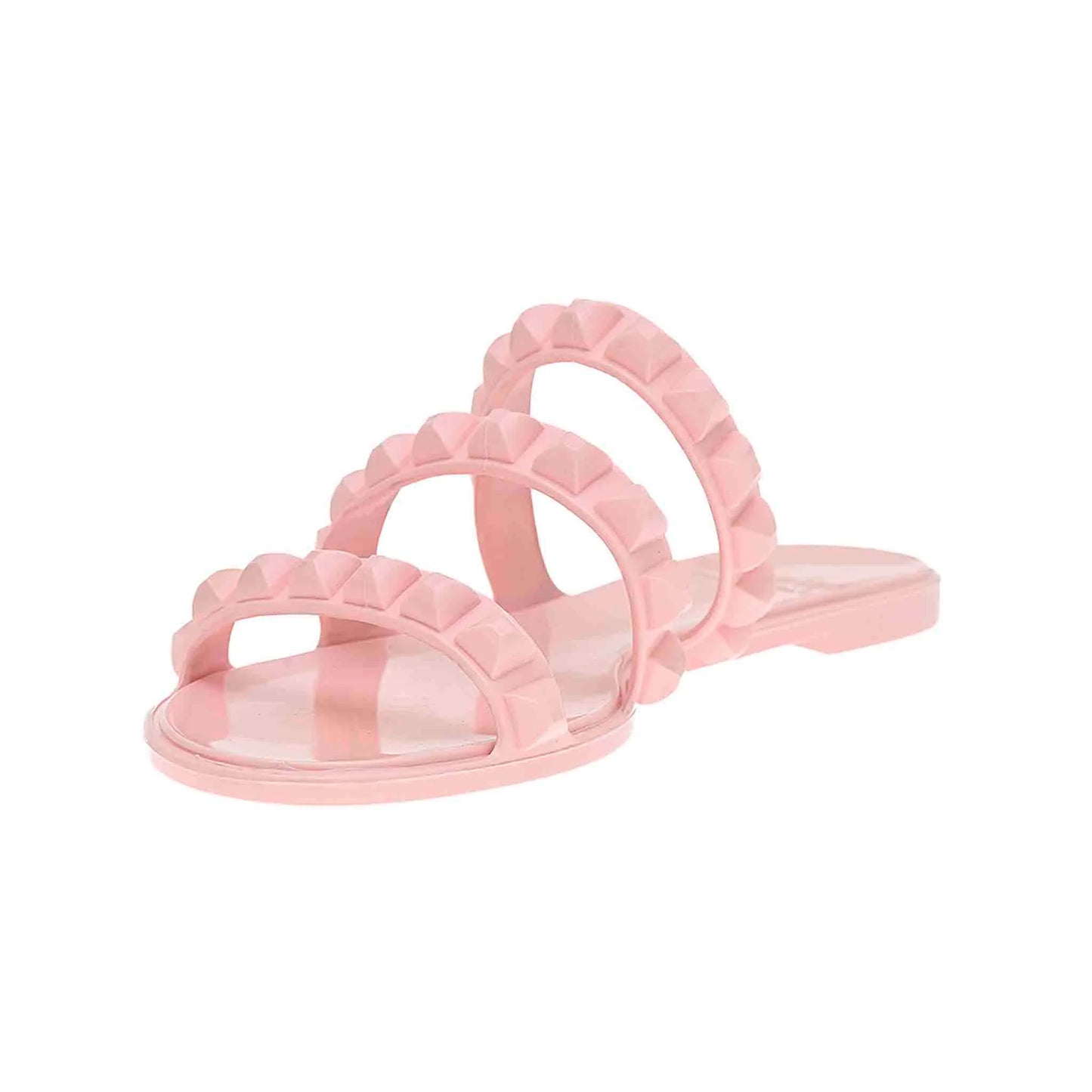 Maria 3 Strap Flat Sandal Baby Pink