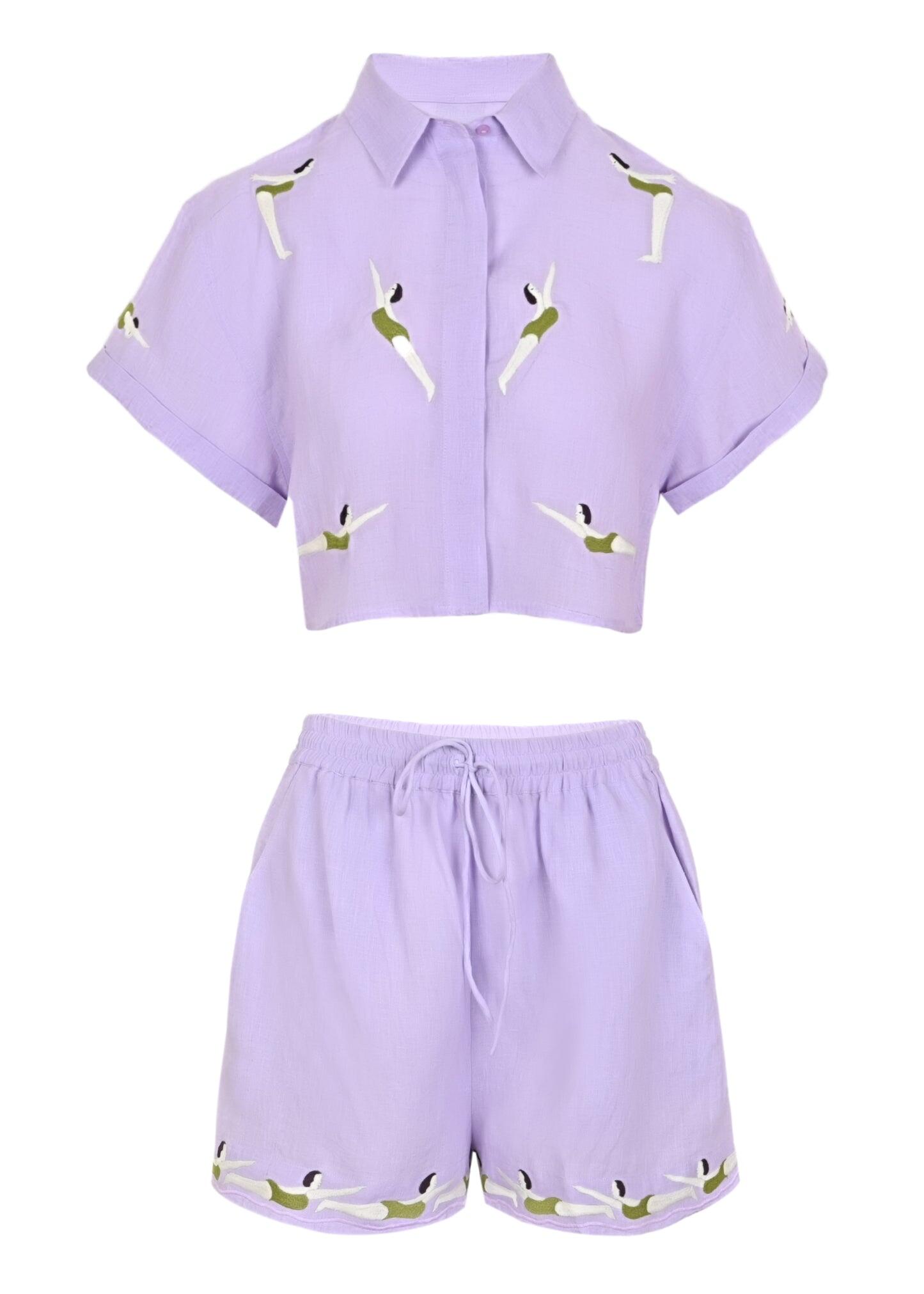 Lilac Diver Set Linen