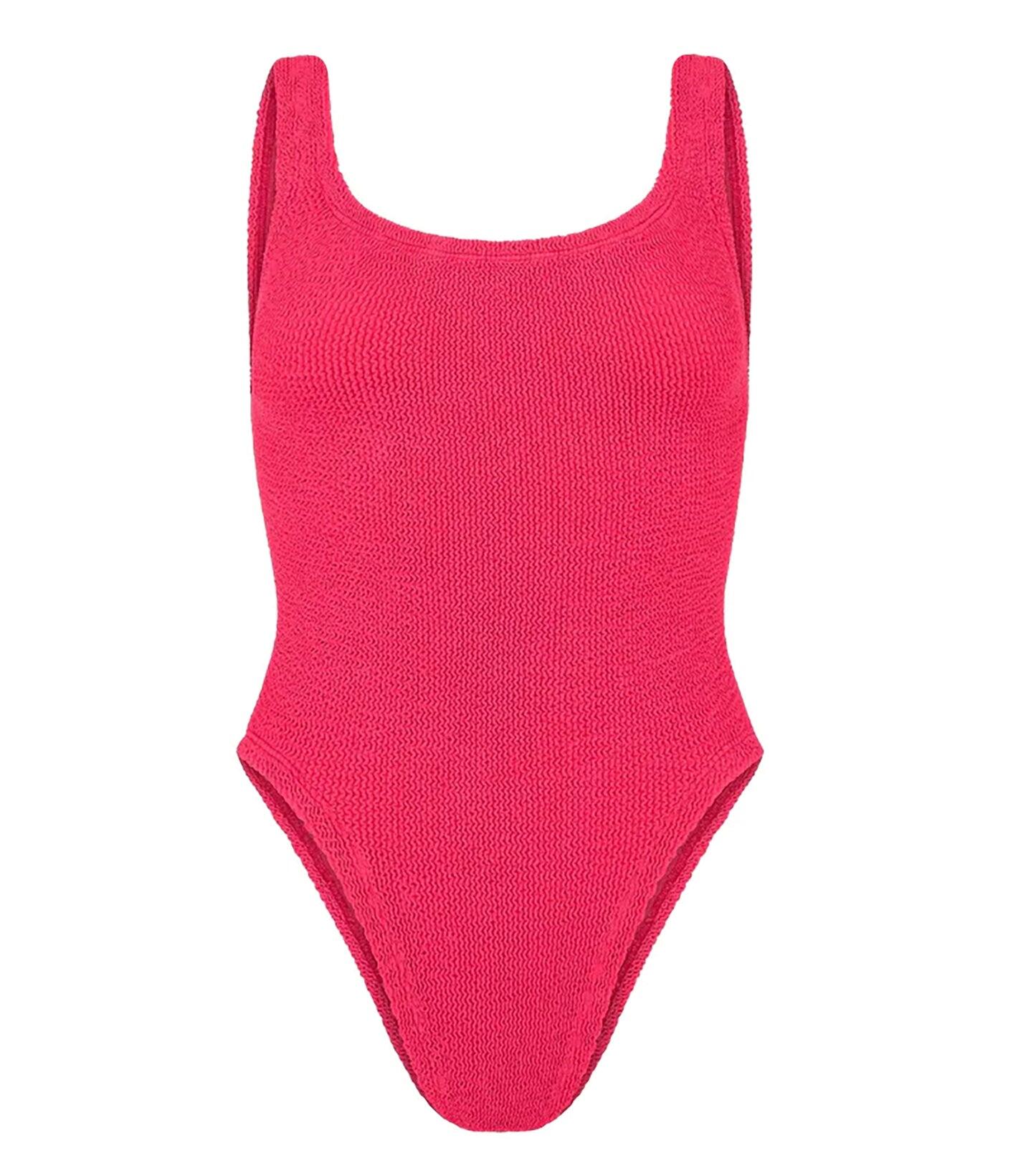 Classic Square Neck Swim Hot Pink - ONE SIZE - One Piece