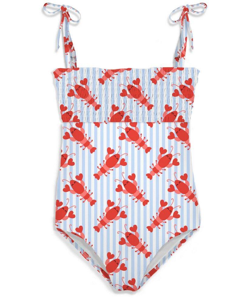 Amina Aragolove Stripes One Piece Swimsuit