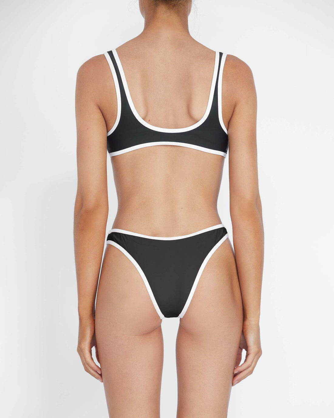 90’s Duo Pant Black/White Contrast - Bikini Bottom