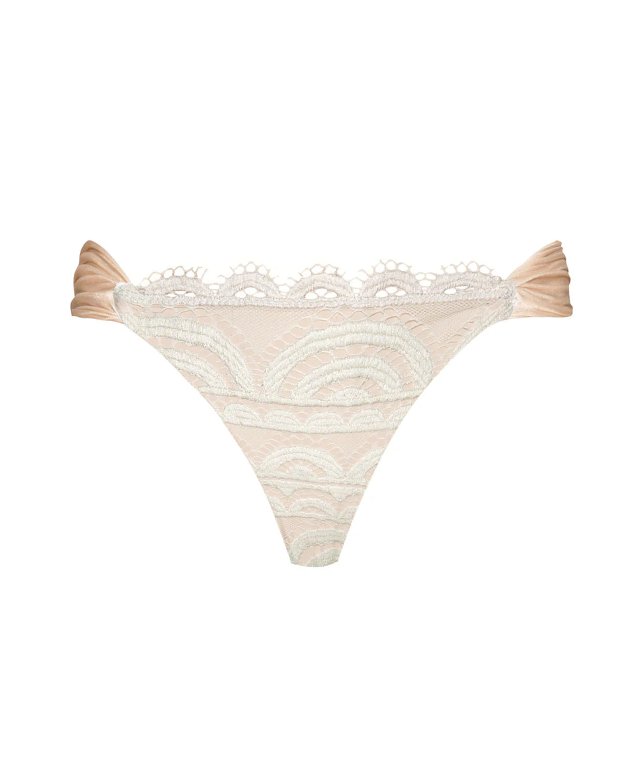 Lace High Waist Bottom Vanilla