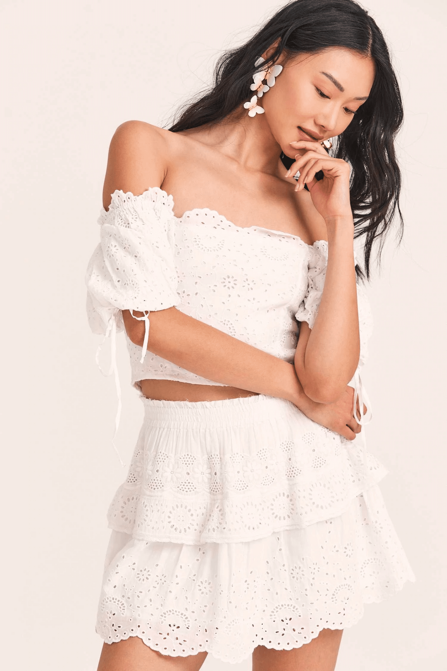 Charmaine Skirt Antique White - Skirt