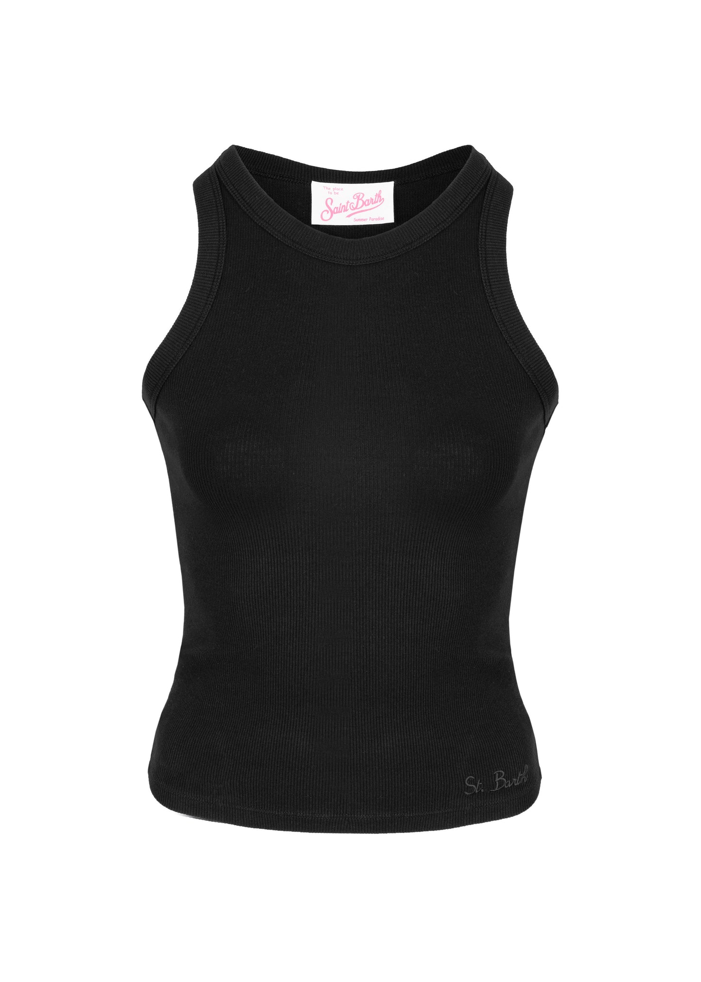 Ada Rib Top Black