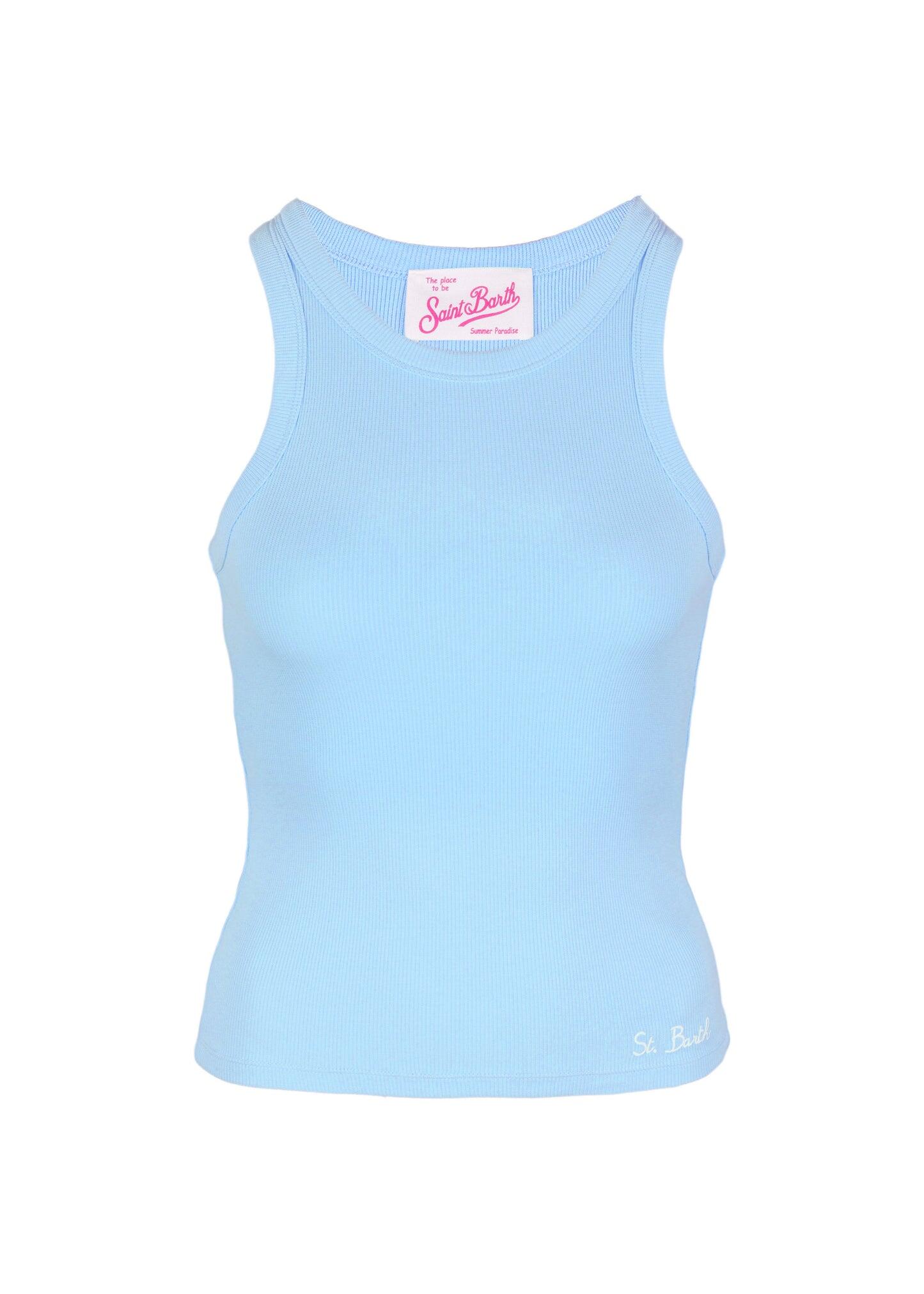 Ada Rib Top Blue