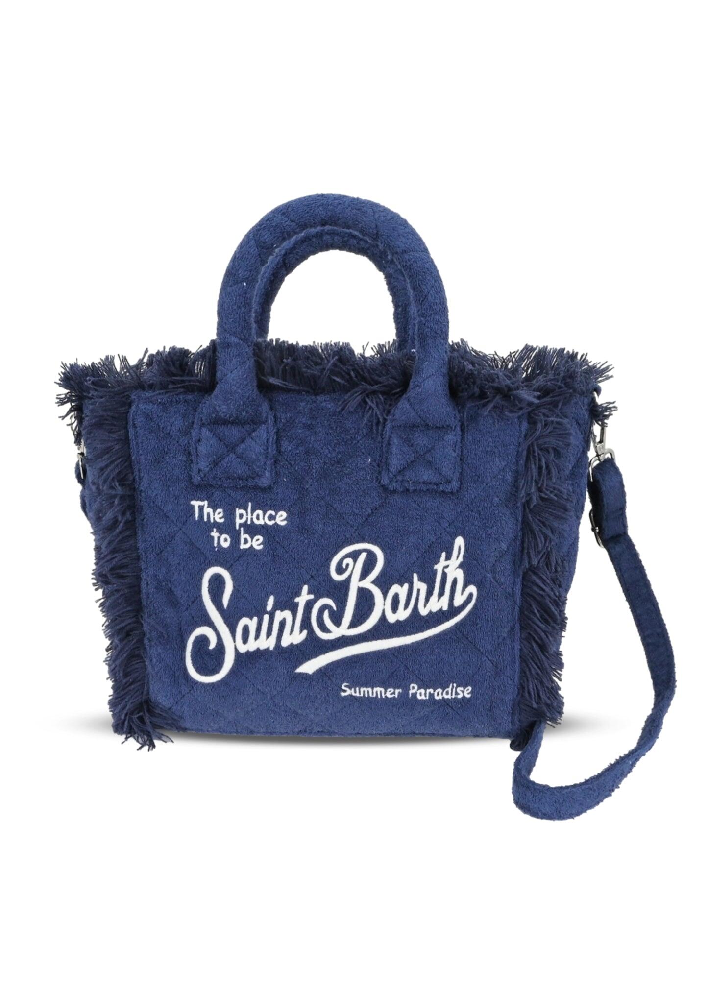 Colette Sponge Quilted Terry Navy Blue Bag