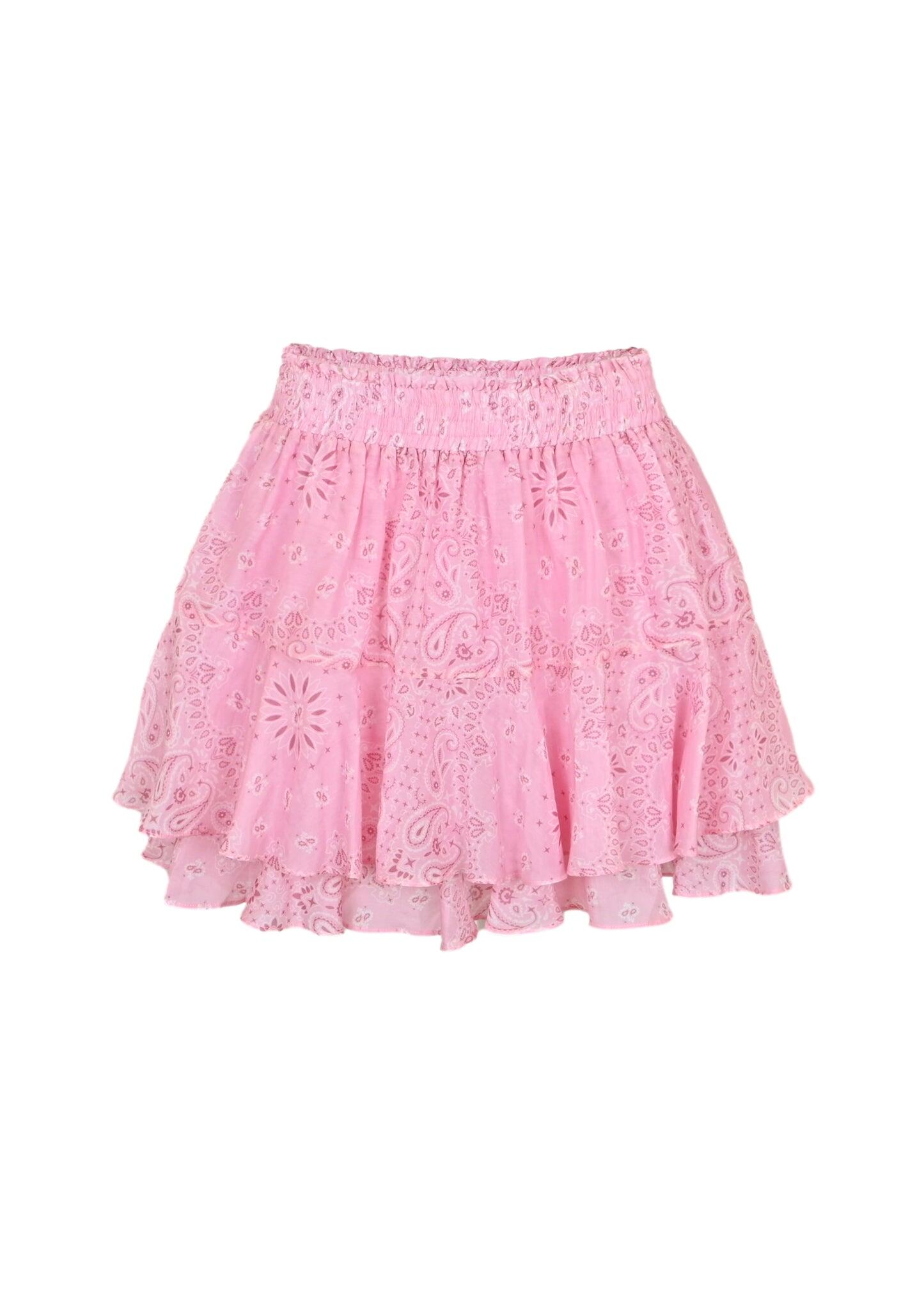 Eivissa Mini Skirt Silk Voile Bandanna