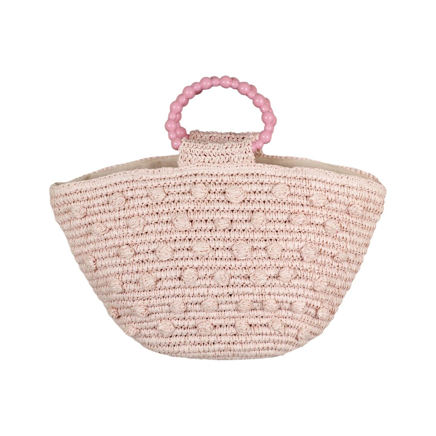 Opal Pom Pom Hand Bag Petal - ONE SIZE - Bag