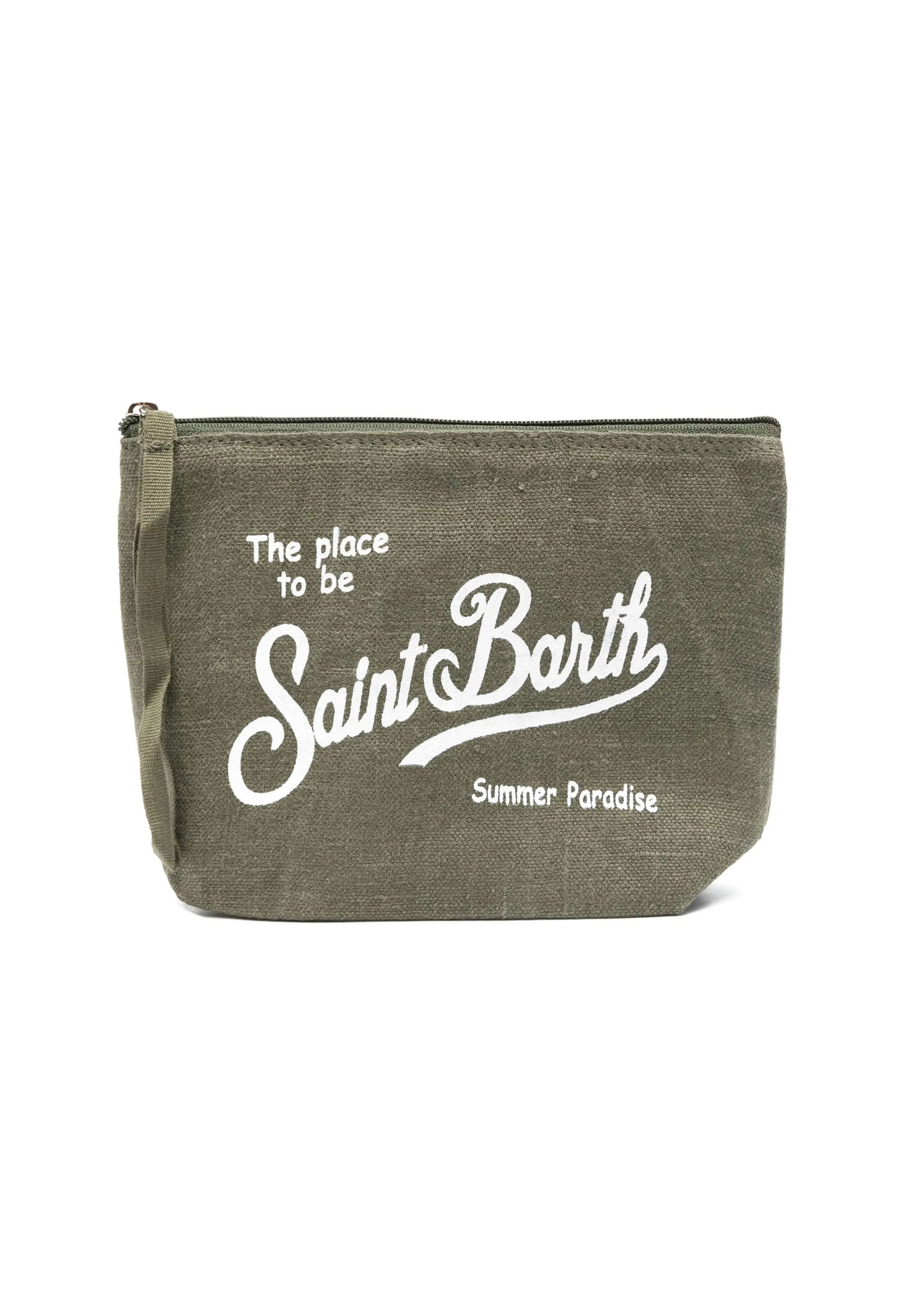 Aline Linen Pouch Military