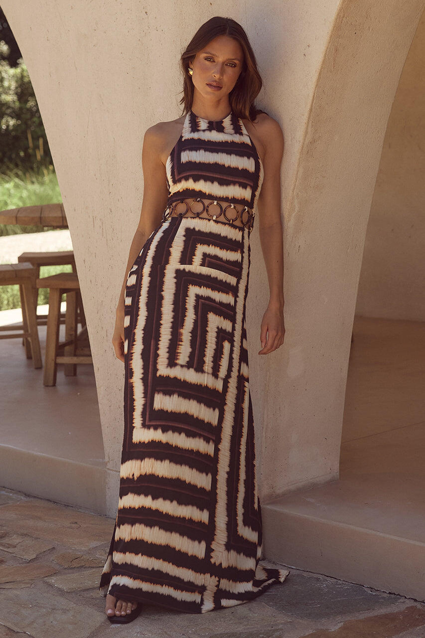 Noria Maxi Dress Noria Print - Dress