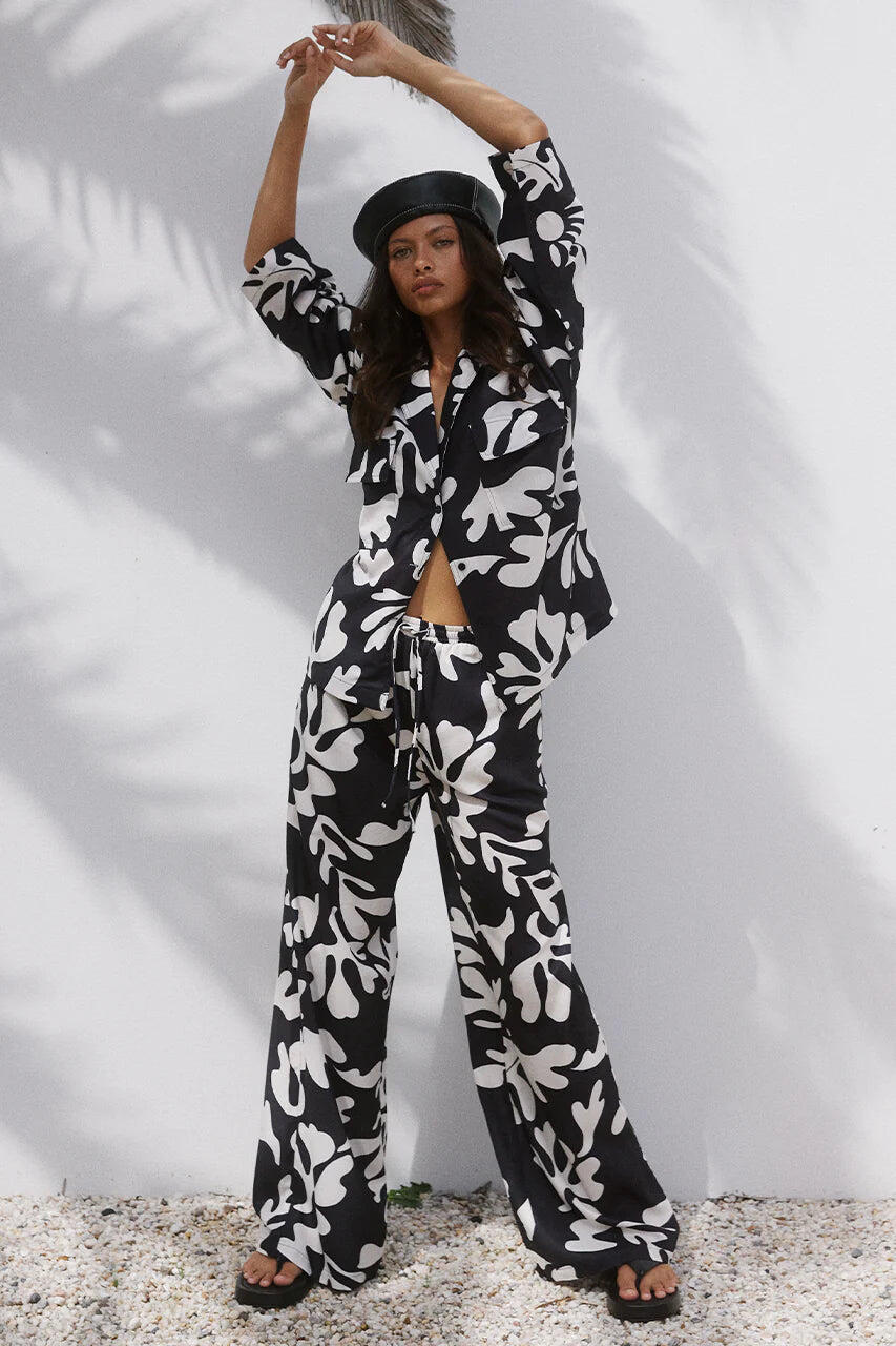 Nuovo Pant Black/Sand - Bottoms