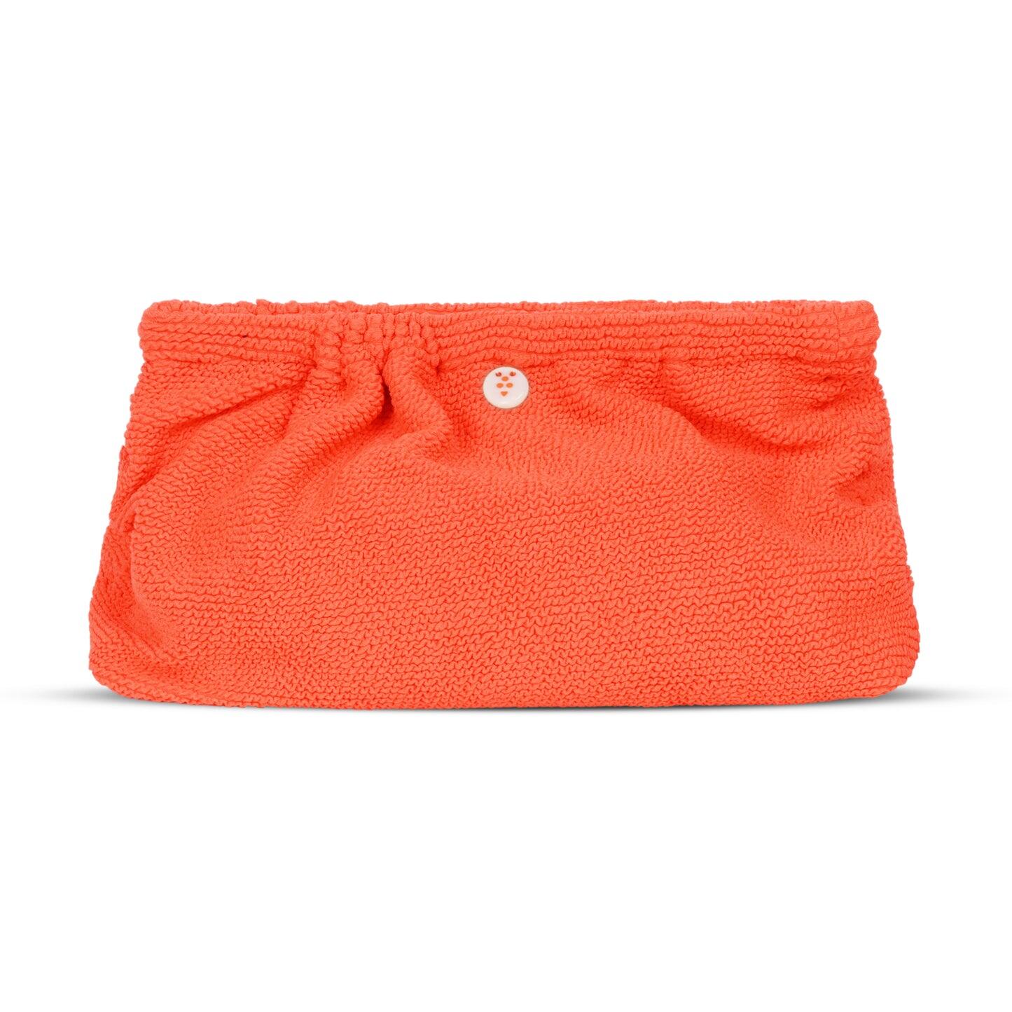 Crinkle Clutch Bag Cranberry - ONE SIZE - Clutch Bag