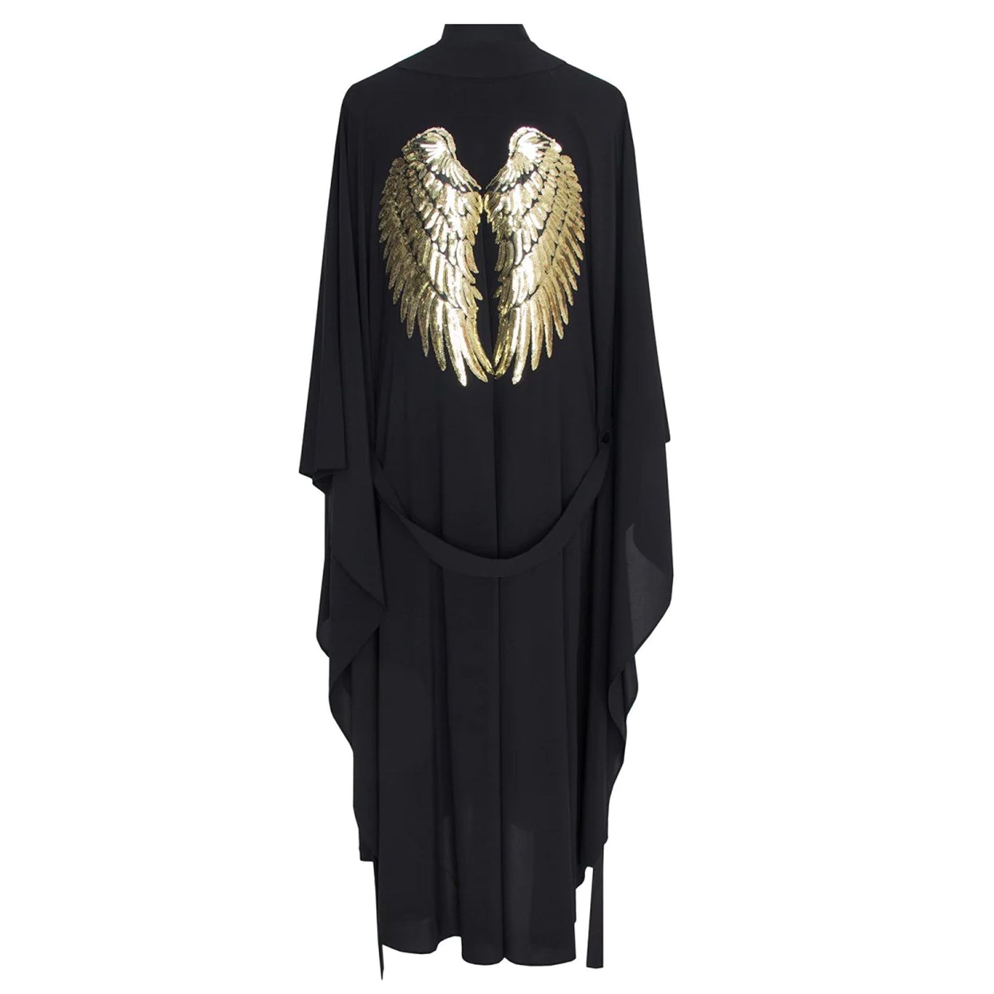 Monochrome Black Long Kimono Wings - Kimono