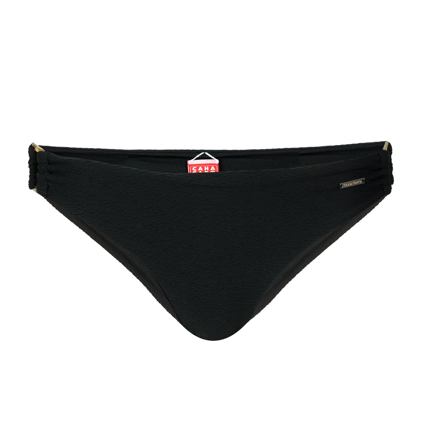 Georgia Shell Trim Bottom Nero - Bikini Bottom
