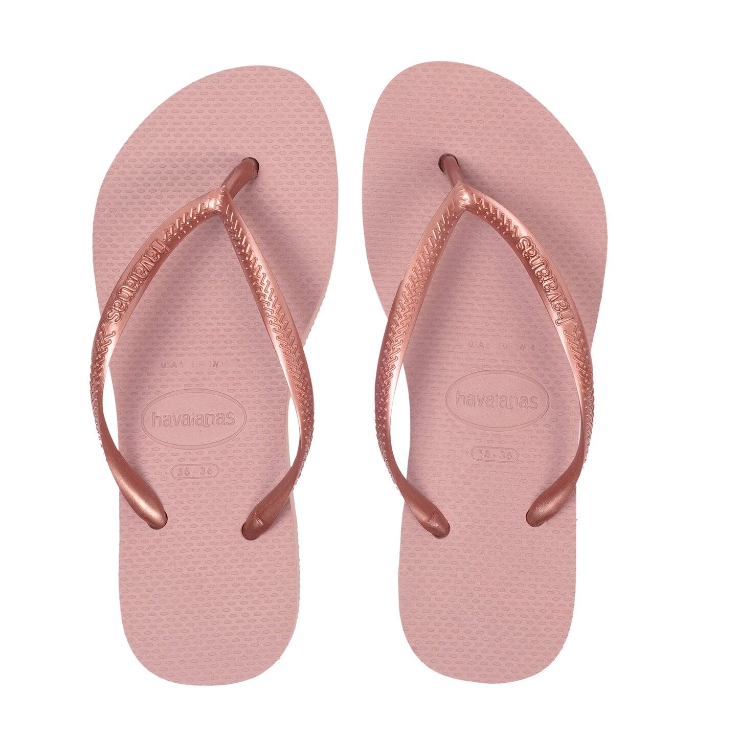 Havaianas Slim Flat Form Wedges Crocus Rose - Shoes