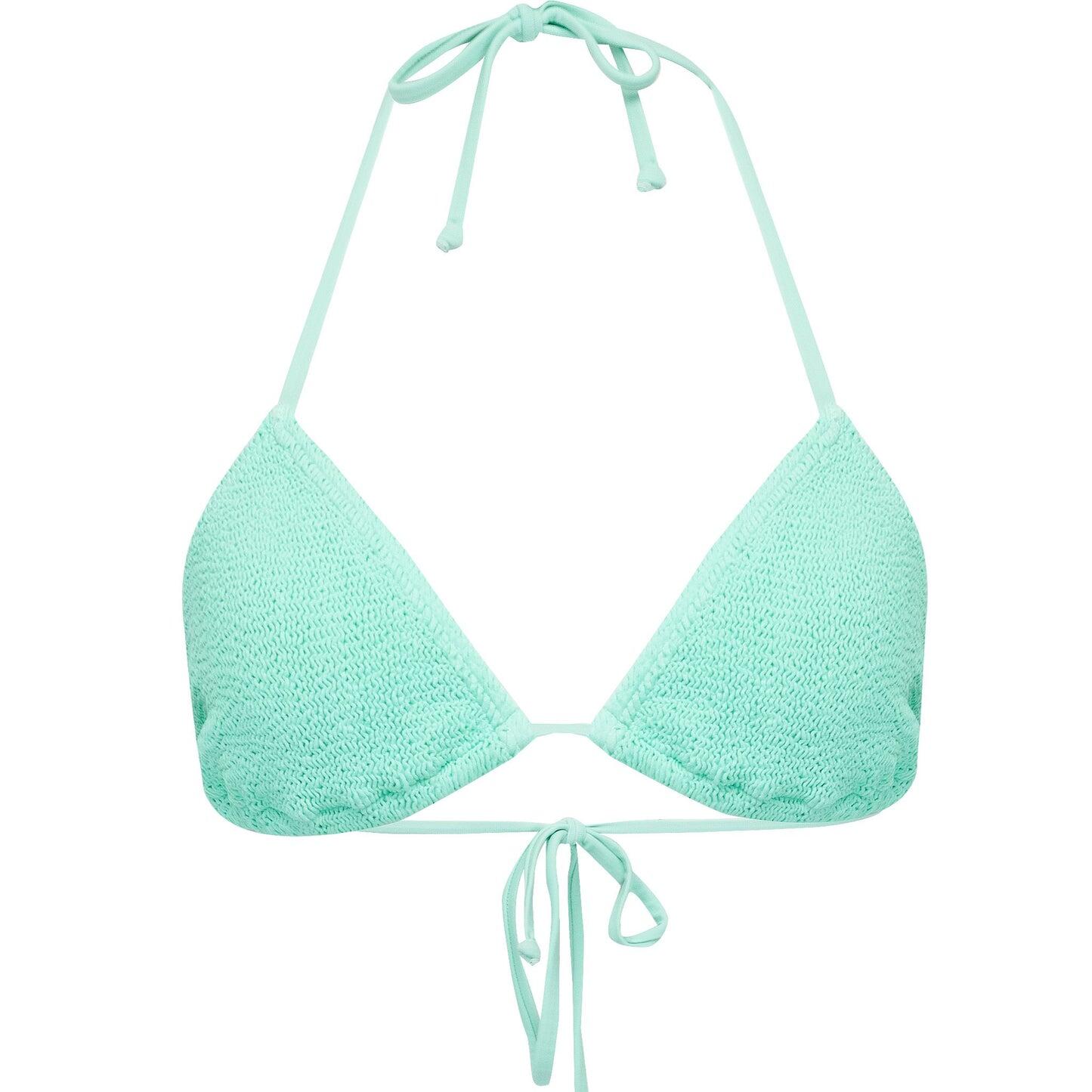Jamaica Triangle Bikini Top Aqua Mint - ONE SIZE - Bikini Top