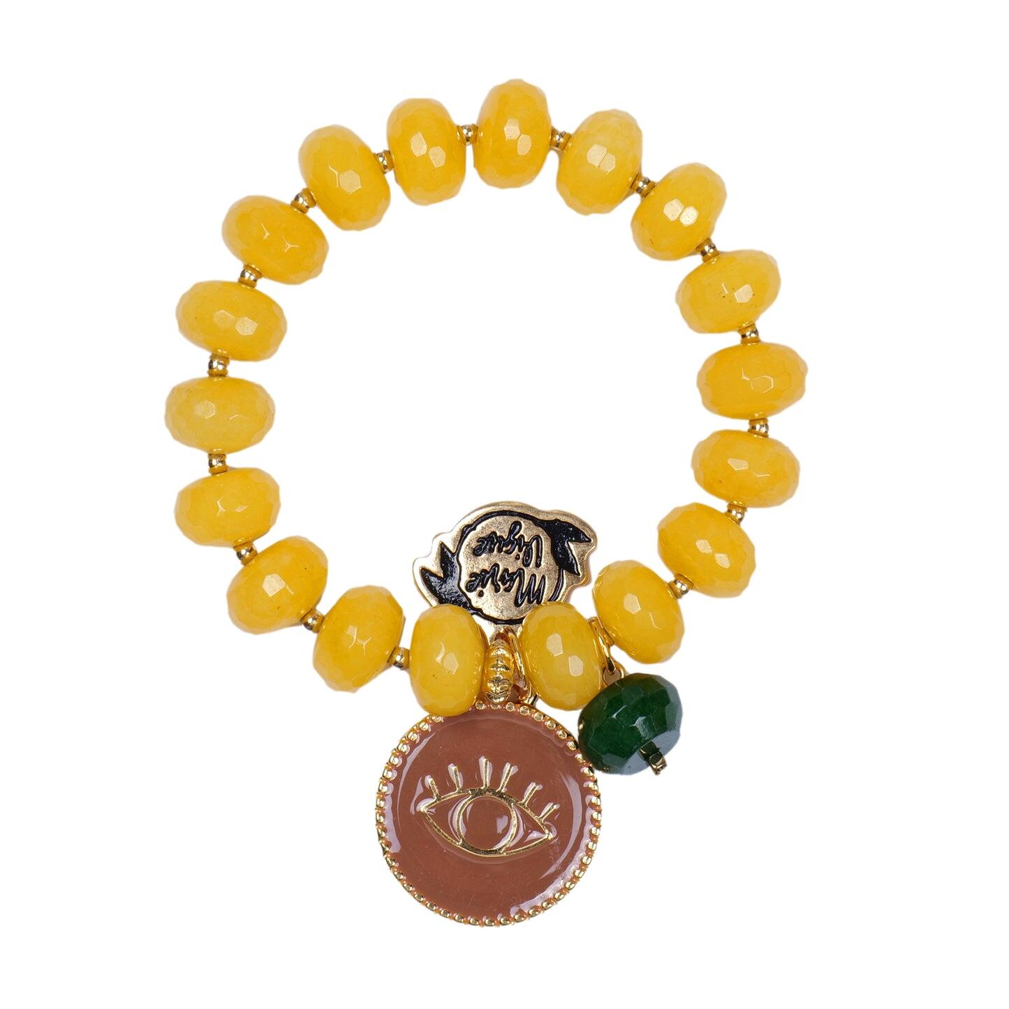 Sun Colour Bracelet Yellow/Beige - Bracelet