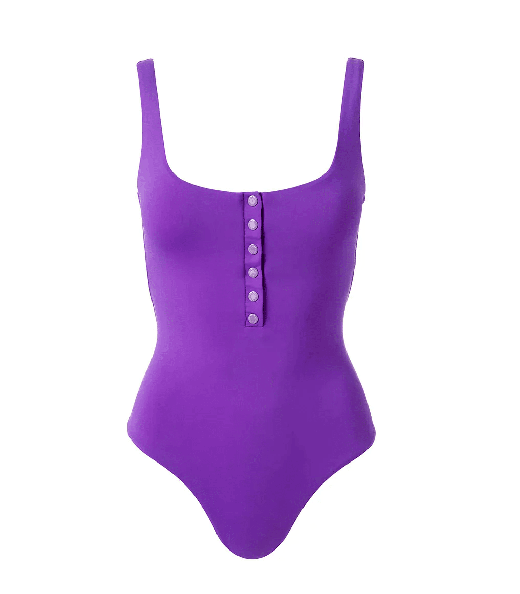 Detailed view of Button Front Swimsuit by Melissa Odabash