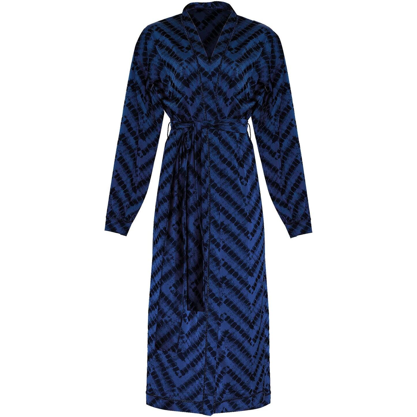 Safari Kaftan Mystic Jacquard Blue - Kaftan