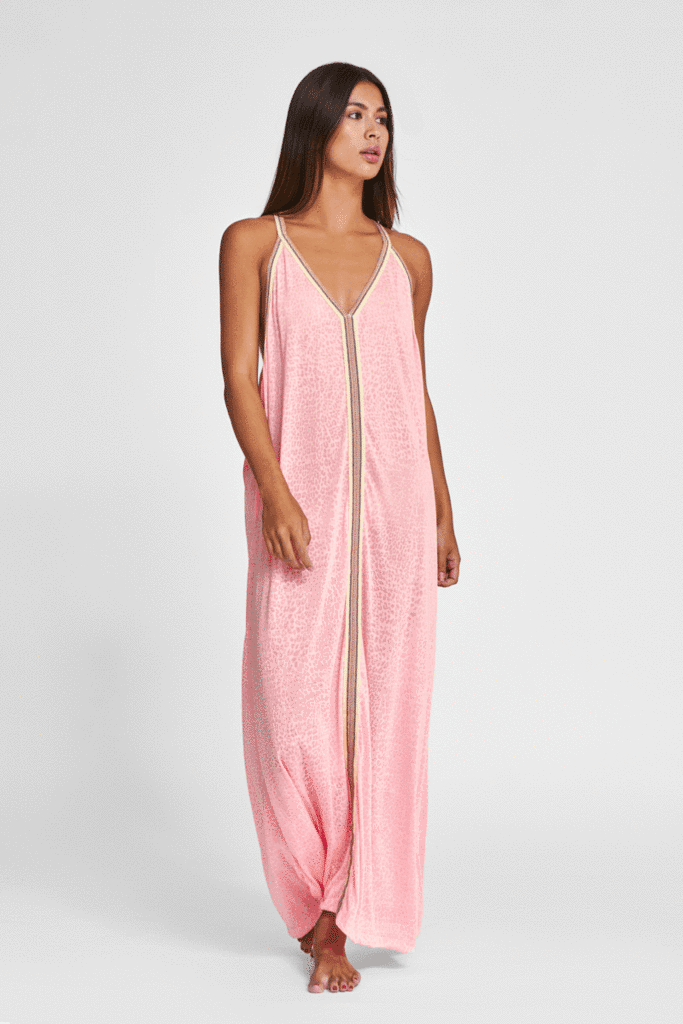 Woman basking in sun wearing Loungewear Dress