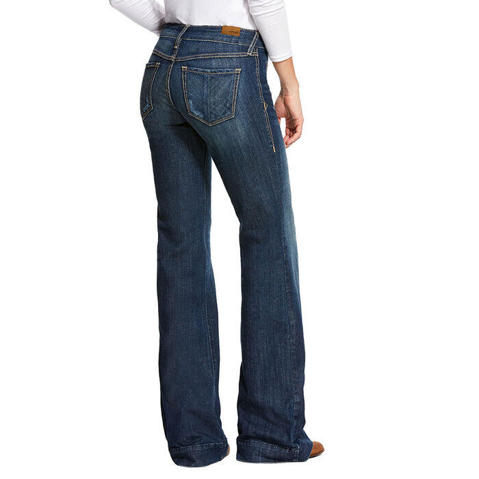 Women's Ariat Mid Rise Stretch Wide Leg Lucy Trouser Jeans