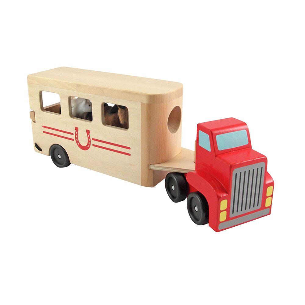 Melissa & Doug Wooden Horse Carrier Play Set Melissa And Doug NRS