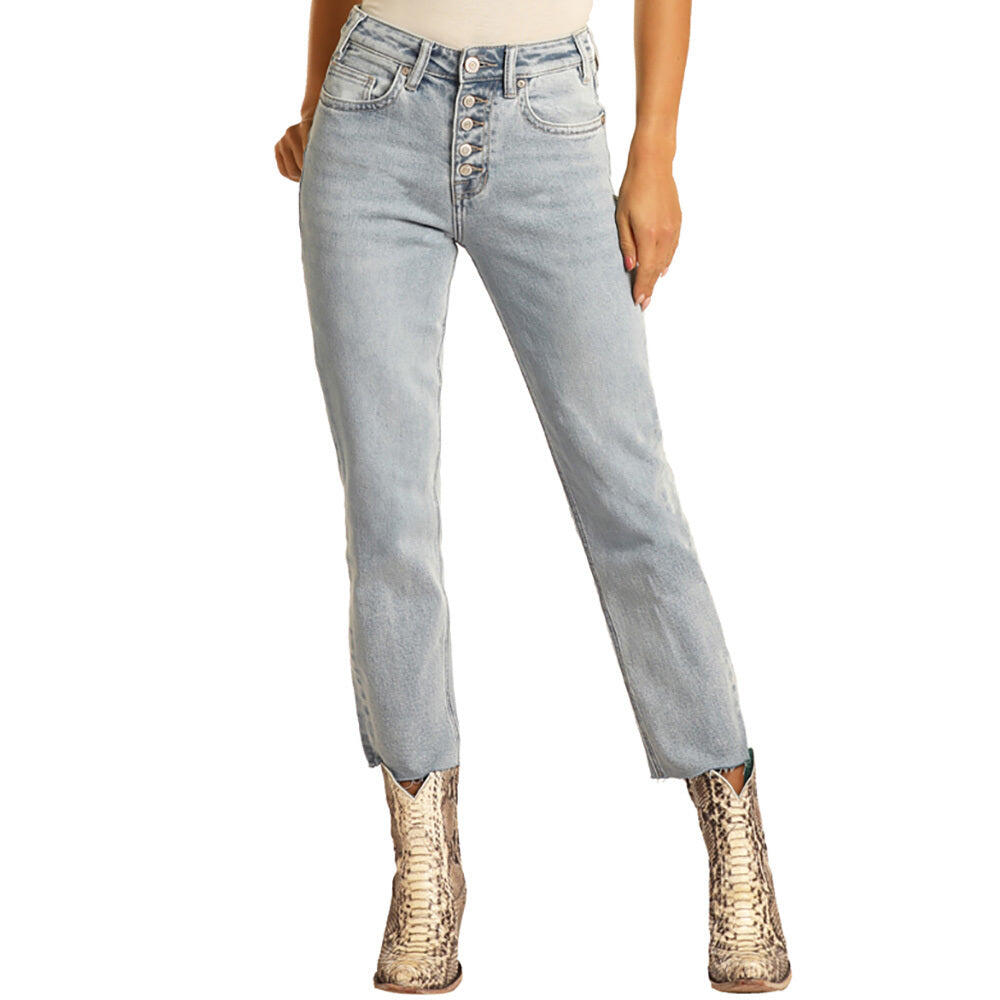 Women's Rock N Roll High Rise Cropped Jeans | Rock N Roll Cowgirl | NRS