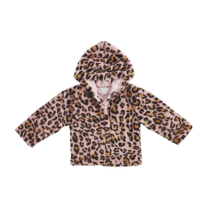 Mud Pie Hooded Leopard Jacket