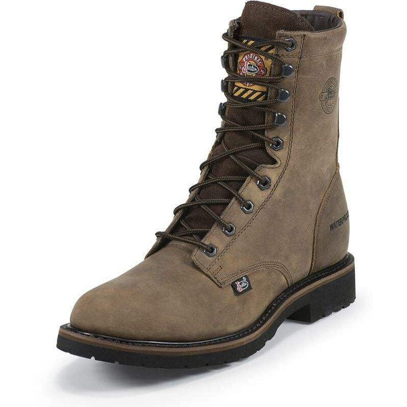 justin men's wyoming insulated waterproof work boots