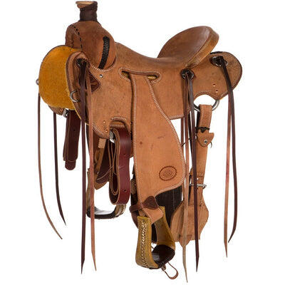 NRS Competitor Series Heavy Oil Roughout Strip Down Ranch Roping Saddle