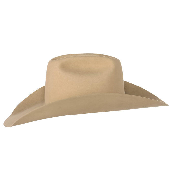 Rodeo King 10X Buckskin 4 1/2in. Brim Self Band Felt Cowboy Hat