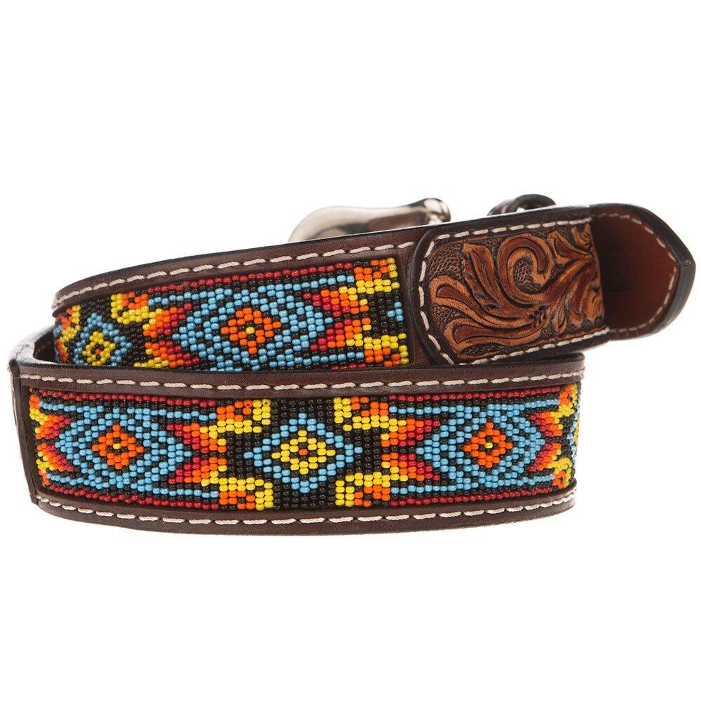 Mens Beaded Belt