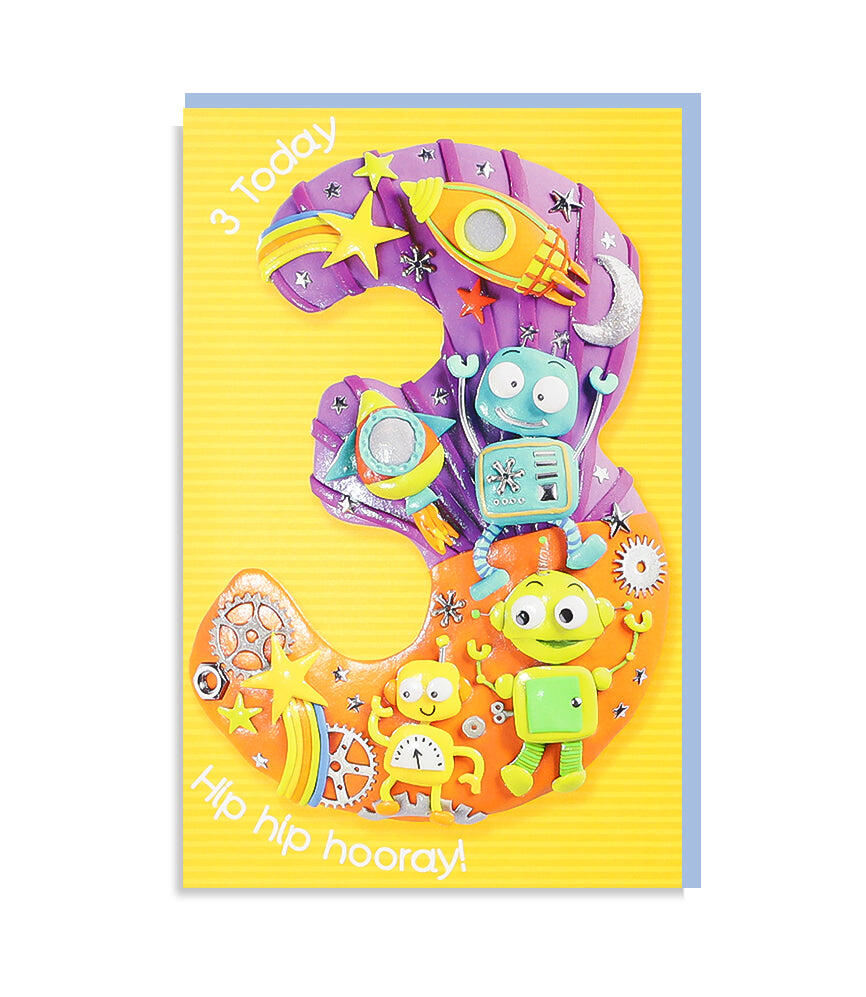 Age 3 Boy Card