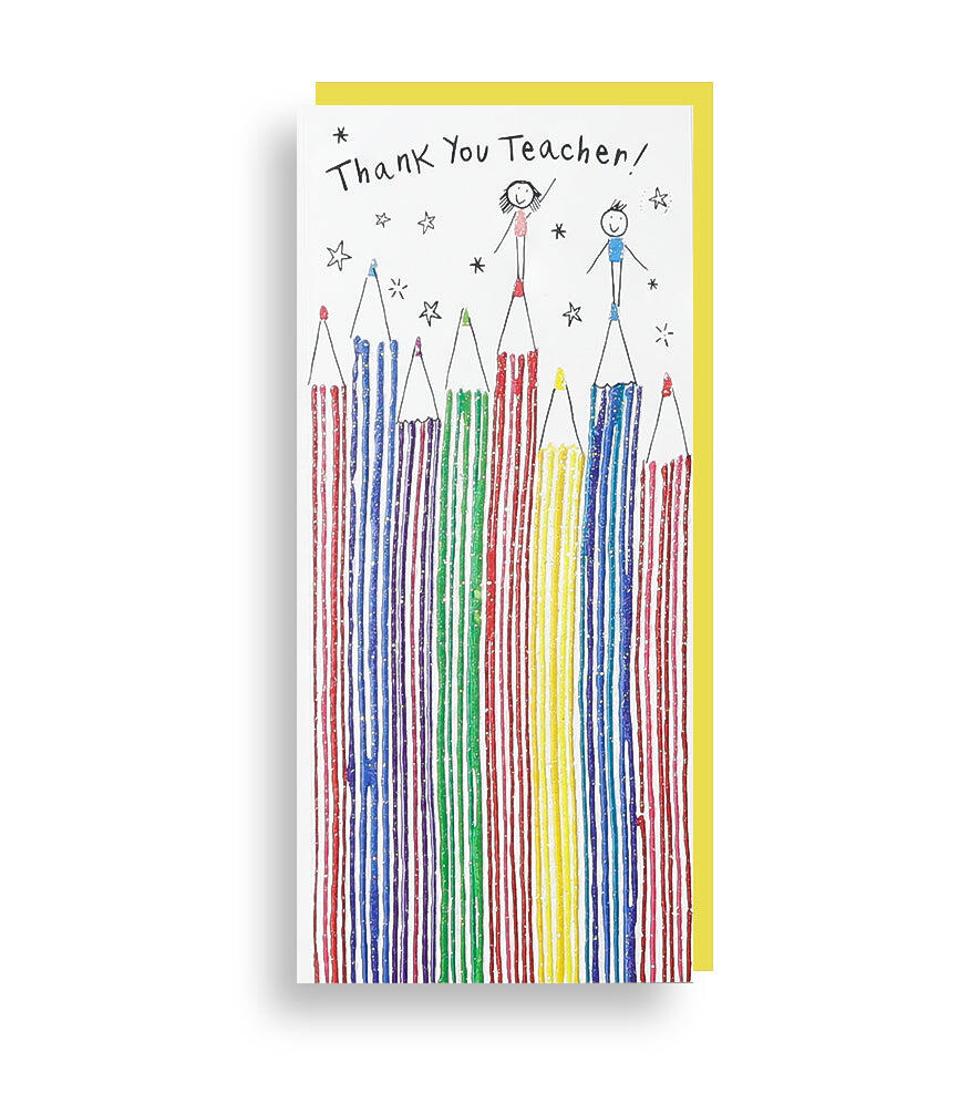 Thank You Teacher Pencil Card