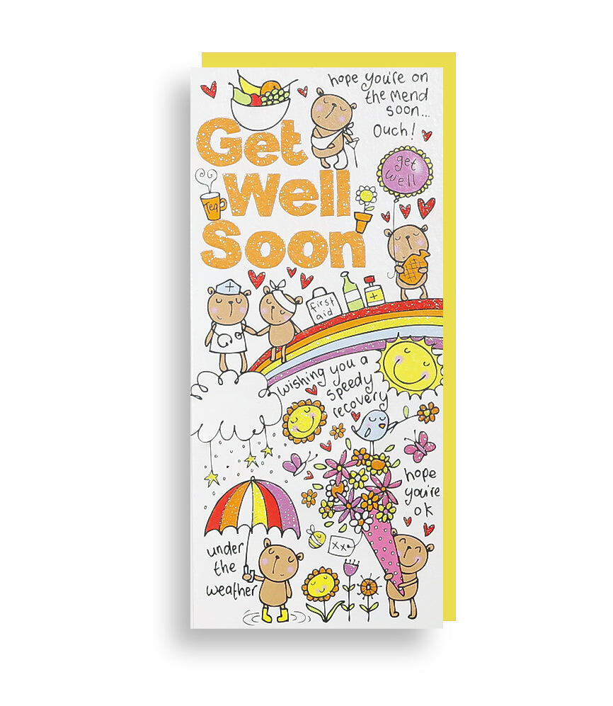 Get Well Soon Bear Card