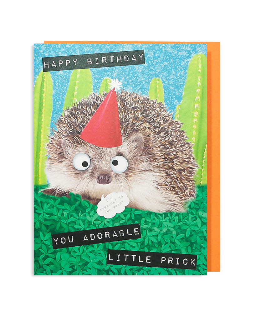 Little Prick Hedgehog Birthday Card