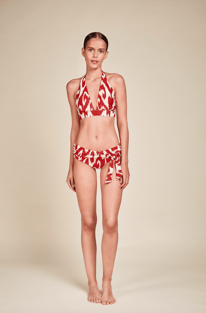 Missy Halter Bikini Top Africa Rojo
