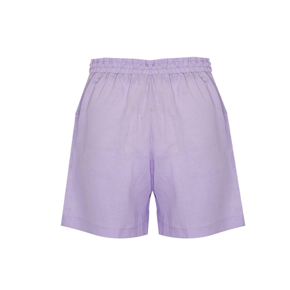 Lavender Linen Shorts