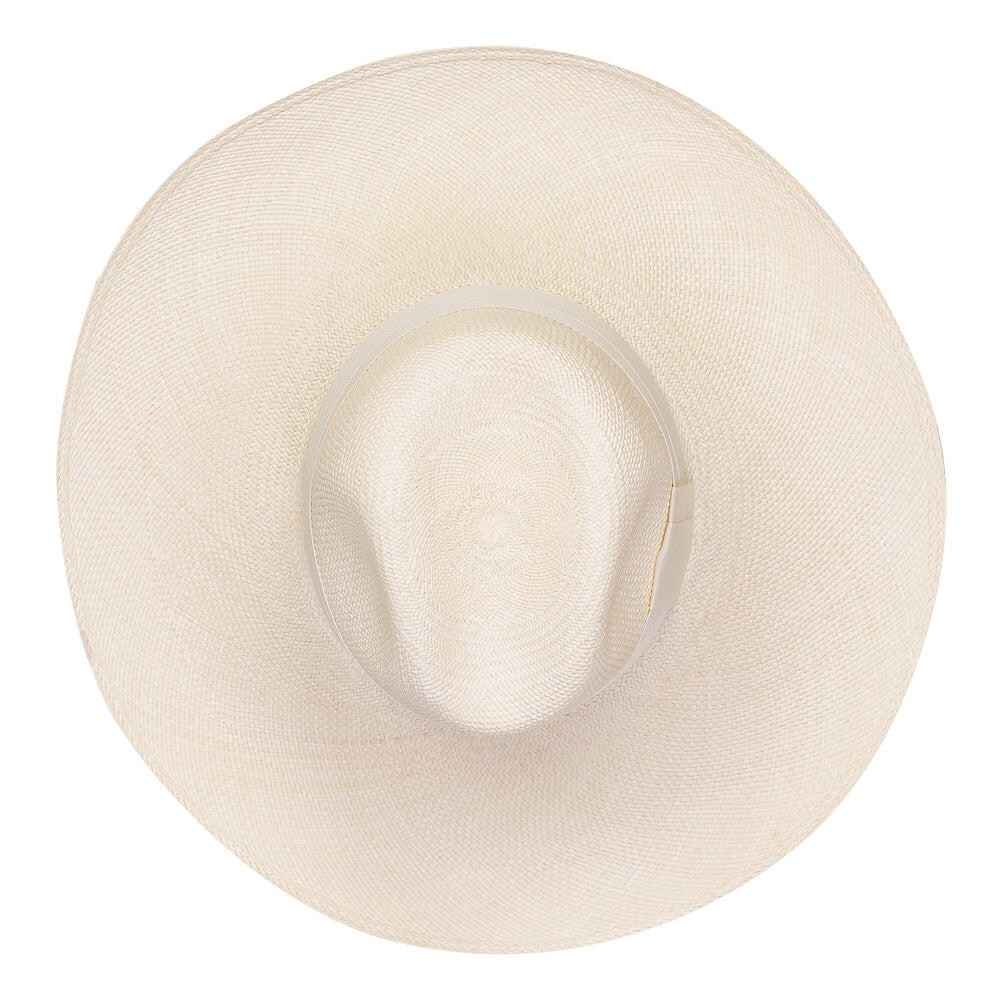 Antibes Clasico Wide Brim Natural Hat With Cream Band