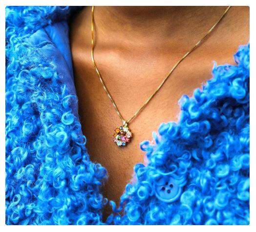 Kassandra Crystal Rainbow Necklace